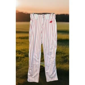 New Balance Baseball Pants Men 28‎ White Red Stripes Sports